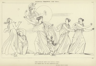 Nausicaa Throwing the Ball by John Flaxman